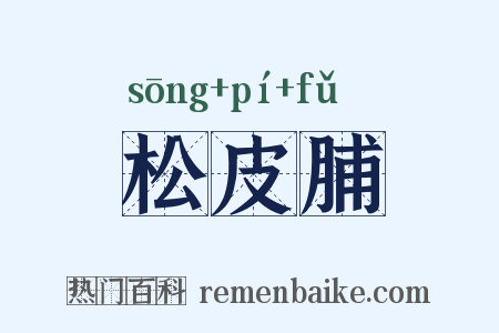 松皮脯是什么意思的图片